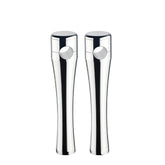 Custom Chrome 8" Smooth Handlebar Top Risers Chrome Black Fit For 1" Handlebars Clamping